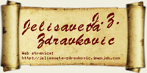 Jelisaveta Zdravković vizit kartica